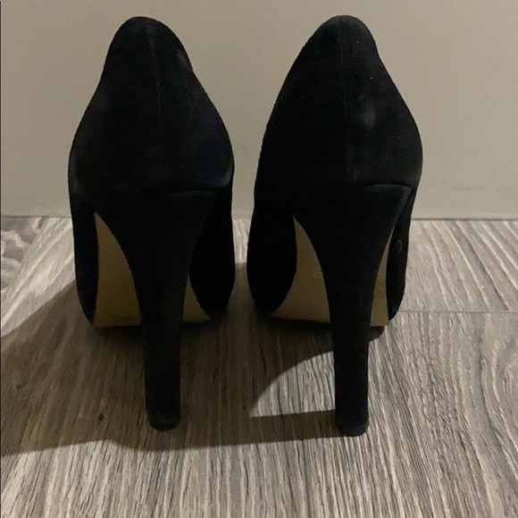 Aldo suede peep toe heels size 7 - Picture 3 of 5